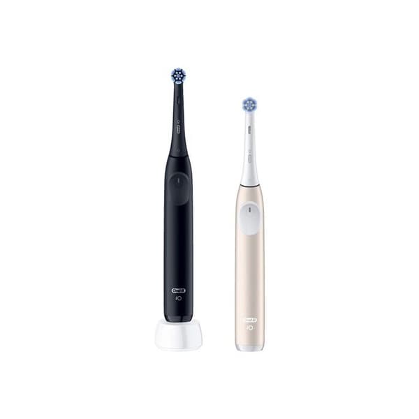 Elektrisk tandborste - Oral-B - iO2 - Svart och Ljusrosa - 3 borstlägen - Timer 2 min