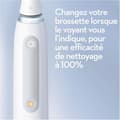 Miniatyrbild 3 av 6: ORAL-B iO4 ansluten elektrisk tandborste - vit - 4 borstlägen - 1 borsthuvud, 1 resefodral