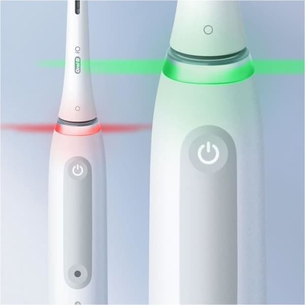 ORAL-B iO4 ansluten elektrisk tandborste - vit - 4 borstlägen - 1 borsthuvud, 1 resefodral
