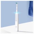 Miniatyrbild 2 av 6: ORAL-B iO4 ansluten elektrisk tandborste - vit - 4 borstlägen - 1 borsthuvud, 1 resefodral