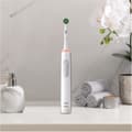 Miniatyrbild 2 av 6: ORAL-B Pro 3 eltandborste - 3 borsthuvuden ingår - vit - sladdlös