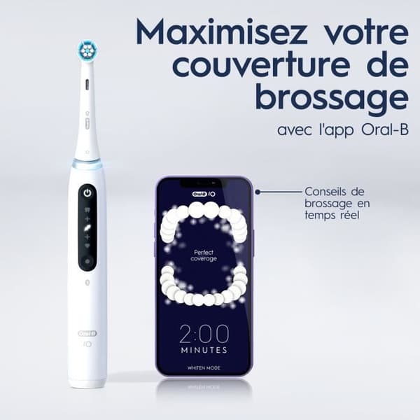 Tandbørster - ORAL-B - iO5n Quite - Hvid + Rejsetui - Elektrisk