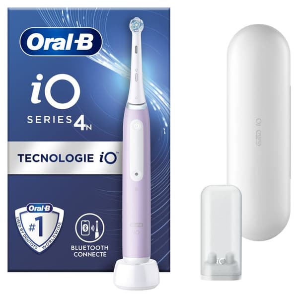 Oral-B iO 4N - Med resefodral - Lavendel - Ansluten eltandborste