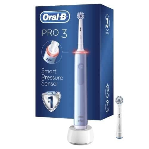 BRAUN ORAL-B PRO 3 3000 BLÅ EL TANDBORSTE, 2 BORSTAR 8