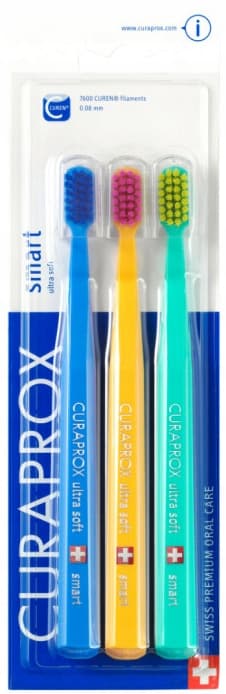 CURAPROX CS 7600 SMART ULTRA SOFT tandborste 3 delar