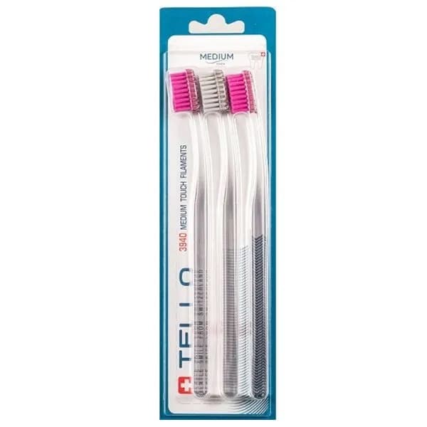 TELLO tandborste 3940 Medium 3 st.
