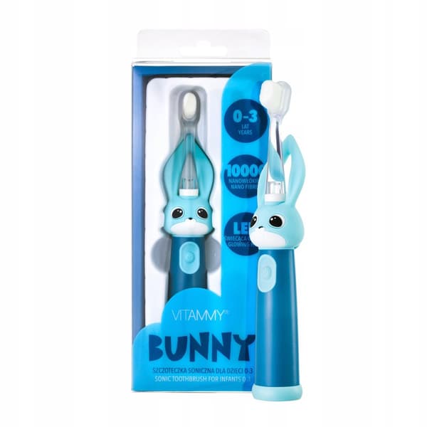 VITAMMY Bunny blå Sonisk tandborste 0-3 år blå 1 st.