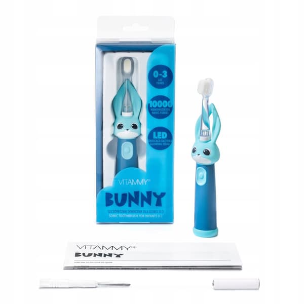 VITAMMY Bunny blå Sonisk tandborste 0-3 år blå 1 st.