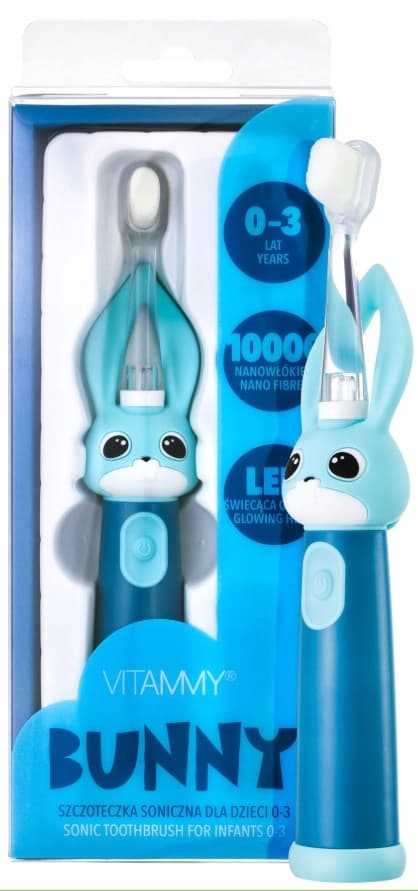 VITAMMY Bunny blå Sonisk tandborste 0-3 år blå 1 st.