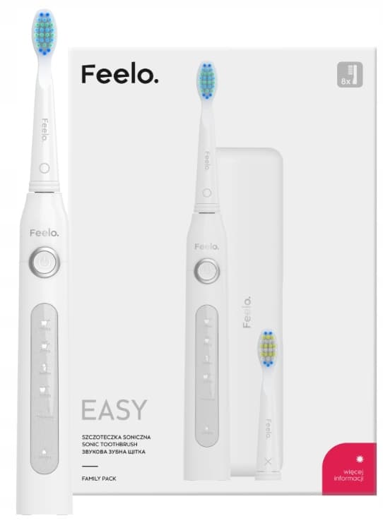 Eltandborste för barn 7+ FEELO EASY 8 huvuden