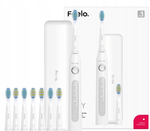 Eltandborste för barn 7+ FEELO EASY 8 huvuden