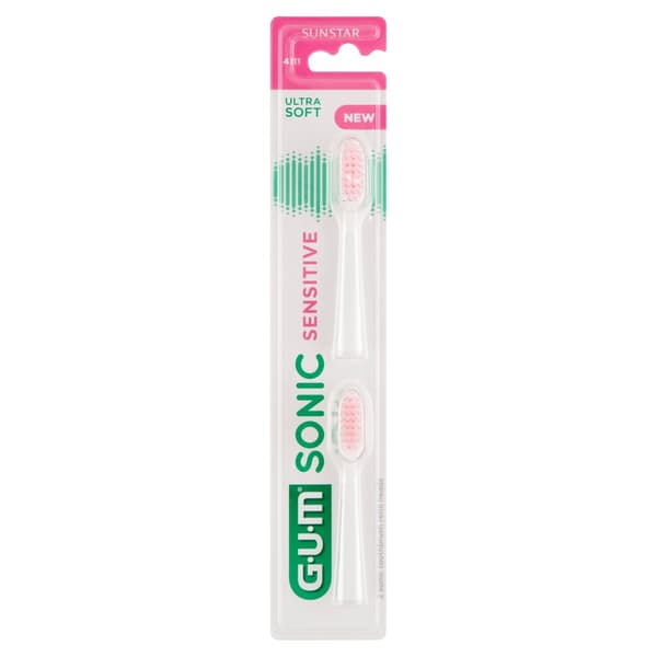 SUNSTAR GUM SONIC Sensitive tandborsthuvuden 2 st