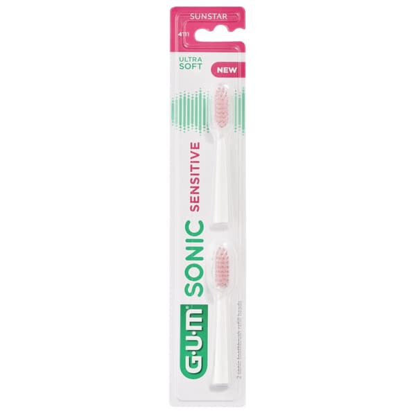 SUNSTAR GUM SONIC Sensitive tandborsthuvuden 2 st