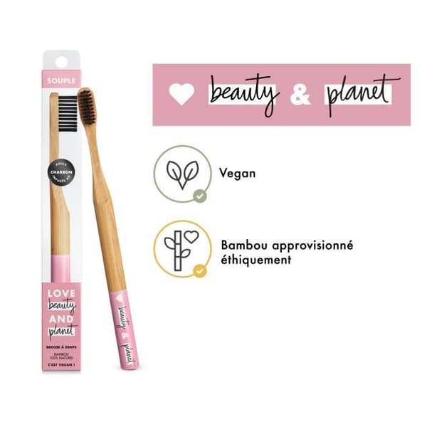 LOVE BEAUTY AND PLANET mjuk bambu tandborste - x 1