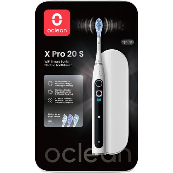 Oclean X Pro 20 S eltandborste, vit