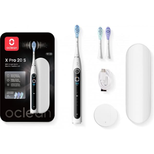 Oclean X Pro 20 S eltandborste, vit