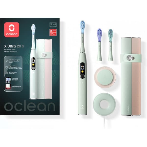 Oclean X Ultra 20 S elektrisk tandborste, grön