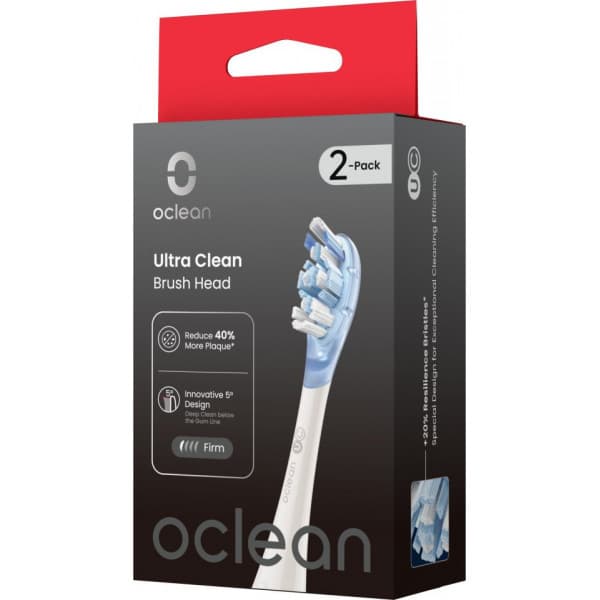 Oclean Ultra Clean borsthuvuden, 2 st, vit