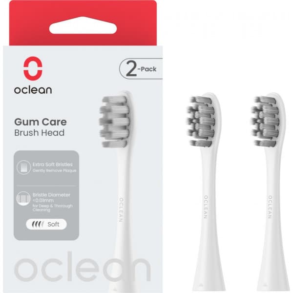 Oclean Ultra Tandköttspleie borsthuvuden, 2 st, vit