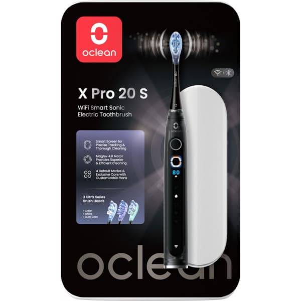Oclean X Pro 20 S elektrisk tandborste, svart