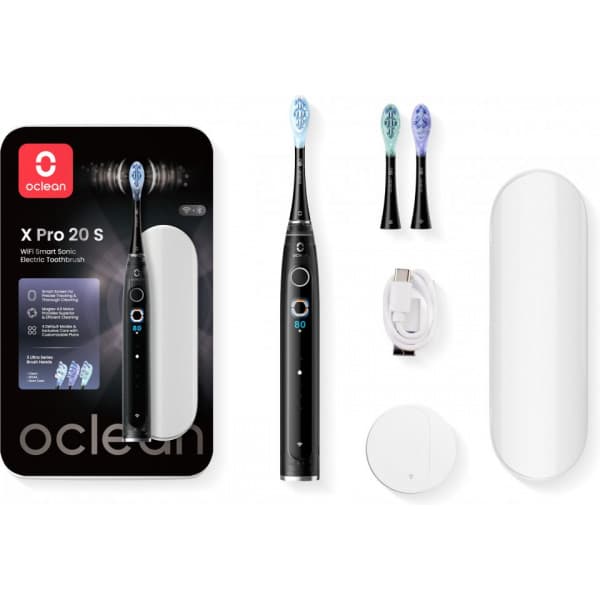 Oclean X Pro 20 S elektrisk tandborste, svart