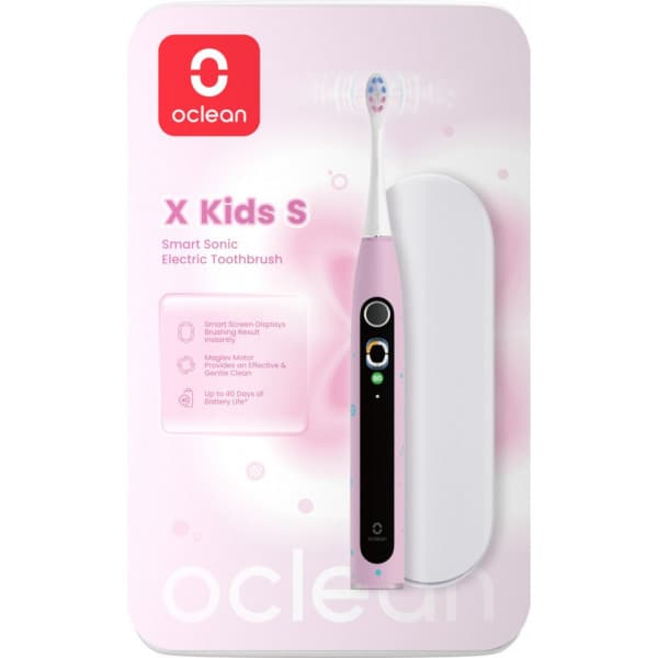 Oclean X Kids S elektrisk tandborste, rosa