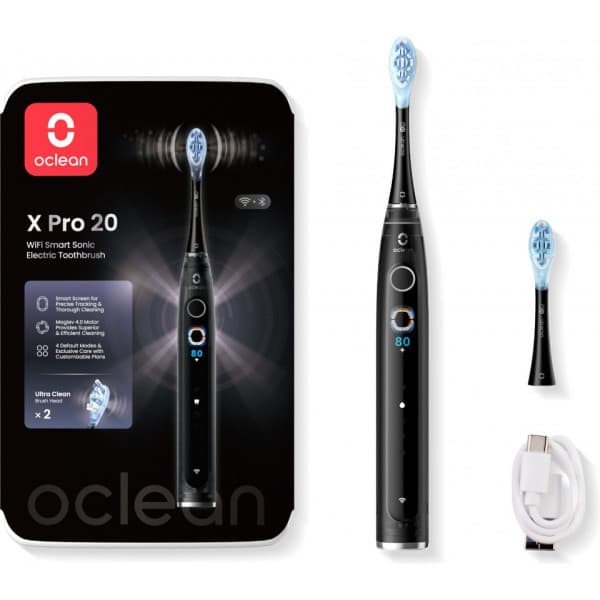 Oclean X Pro 20 eltandborste, svart