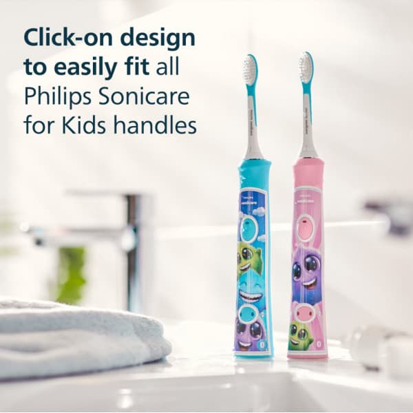 Philips Sonicare För Barn ersättningsborstar för barn 7+ år, 2 st, HX6042/90