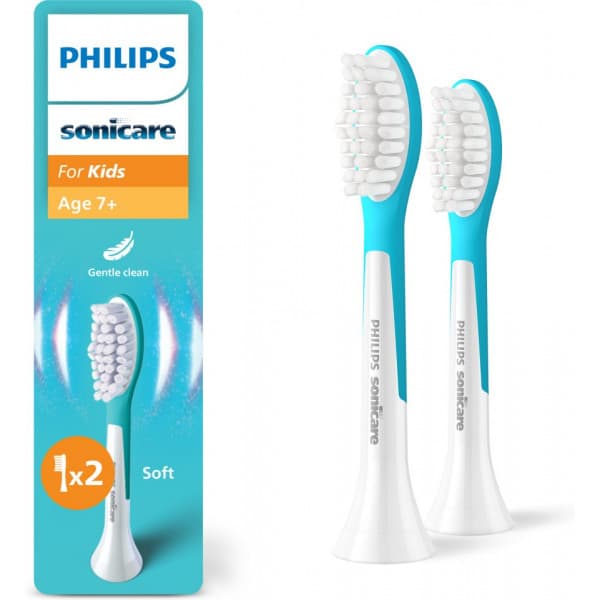 Philips Sonicare För Barn ersättningsborstar för barn 7+ år, 2 st, HX6042/90