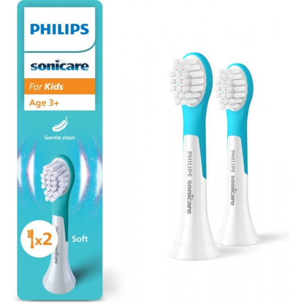 Philips Sonicare For Kids vaihtoharjat 3+-vuotiaille lapsille, 2 kpl, HX6032/90