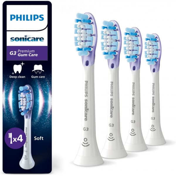 Philips Sonicare G3 Premium Gum Care vaihtoharjat, 4 kpl, HX9054/87
