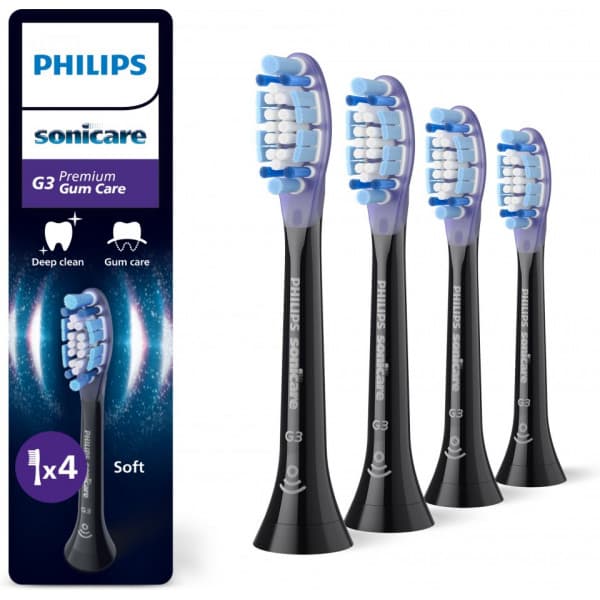 Philips Sonicare G3 Premium Gum Care utbytesborstar, 4 st, HX9054/88
