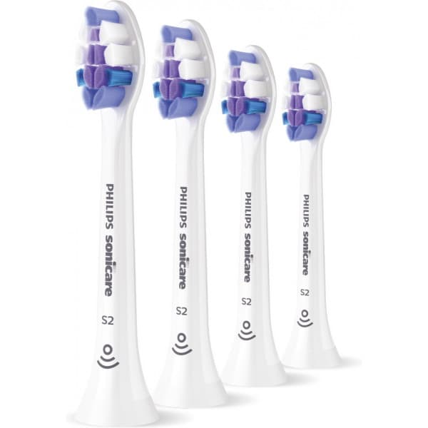 Philips Sonicare S2 Sensitive ersättningsborstar, 4 st, HX6054/87