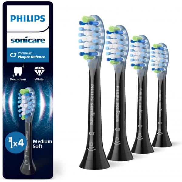 Philips Sonicare C3 Premium Plaque Defence vaihtoharjat, 4 kpl, HX9044/88
