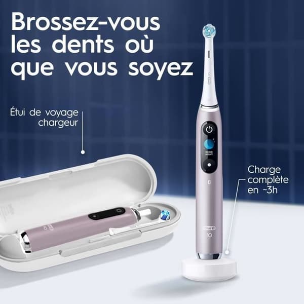 Tandborstar - ORAL-B - iO9s-serien - Rosenkvarts (+1 refill) - Elektriska