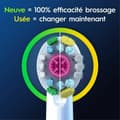 Miniatyrbillede 2 af 6: Tandbørstehoved Oral-B 80731295 Hvid
