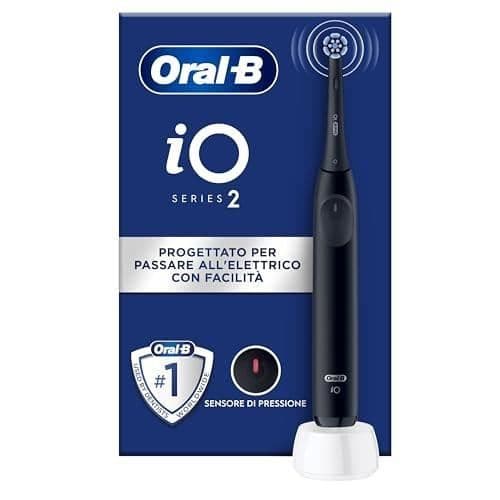 Oral-B iO 2 Elektrisk Tandborste Svart med Mikrovibrationer och Rund Huvud