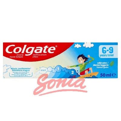 Colgate Tandpasta Mild Mint for børn (6-9 år) 50ml