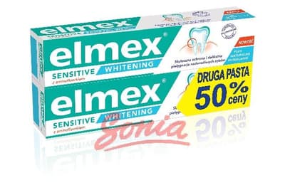 Elmex Sensitive Whitening Toothpaste Whitening 75ml x 2
