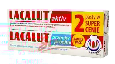 Lacalut Toothpaste DUO (Activ anticaries 75ml + 75ml)