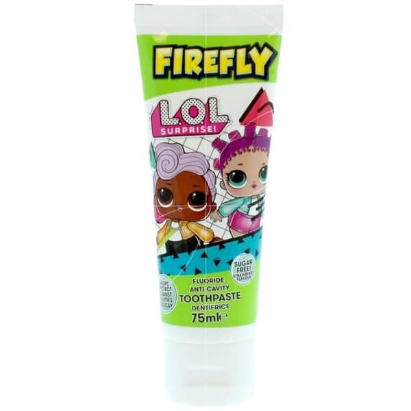 Tandkräm - Firefly - LOL Surprise - Jordgubb - 75ml - Skydd mot karies