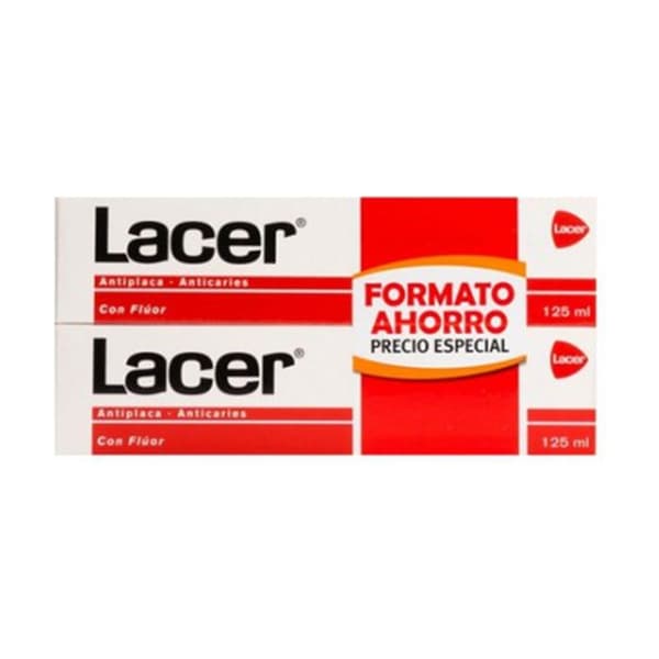 Lacer Tandkräm Antiplaque Anticaries 2x125ml