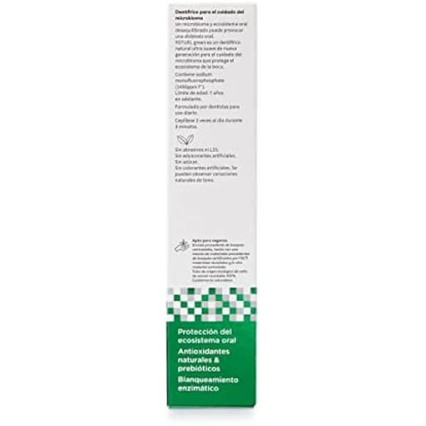 Tandkräm - YOTUEL - Grön - 100 gr - Vegan - Mikrobiomvård - Enzymatisk blekning