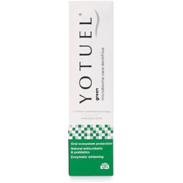 Tandkräm - YOTUEL - Grön - 100 gr - Vegan - Mikrobiomvård - Enzymatisk blekning
