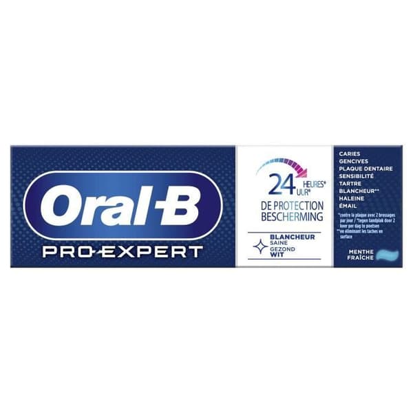 ORAL-B Healthy Whitening Toothpaste - 75 ml - Förpackning om 12