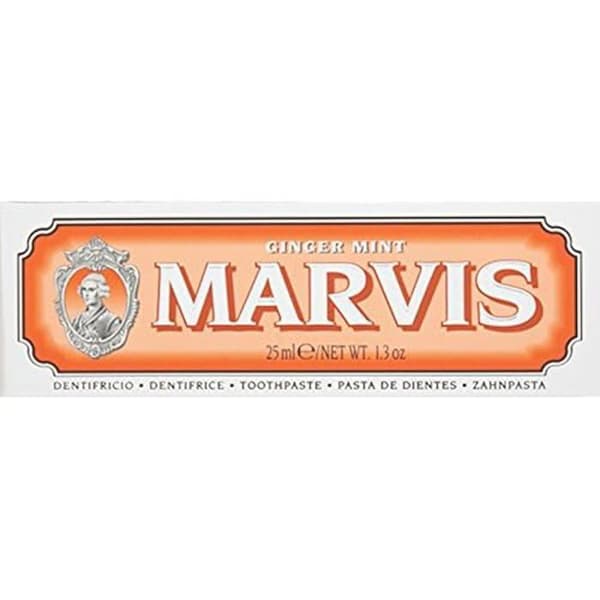 Tandkräm - MARVIS - Ginger Mint - 25ml - Eliminerar plack - Glutenfri - Fluorfri