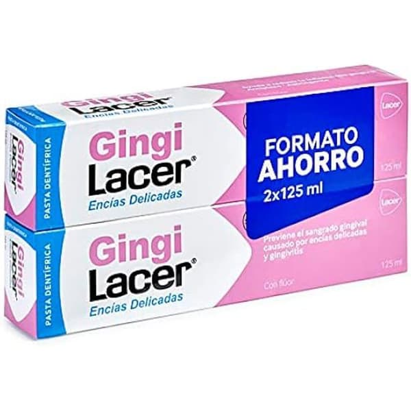 Pasta tandkräm - LACER - GINGILACER - Set med 2 delar - För vuxna - Blandat