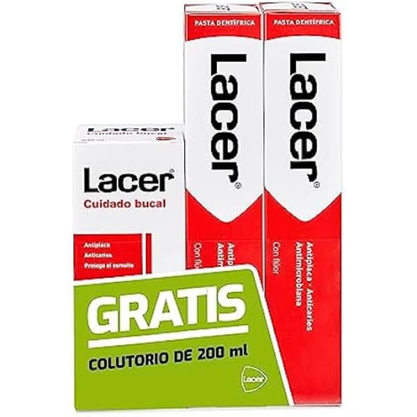 Tandkräm - LACER - Complete Action - Anti-plack - Anti-caries - 2 x 125 ml