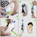 Miniatyrbild 4 av 4: TD® TD® Automatisk tandkrämskit Tandkrämsdispenser Hygienbadrumstillbehör Daglig tandborsthållare