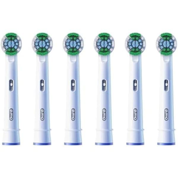 Elektrisk tandborste - ORAL-B - Pro Precision Clean - Set med 6 - X-formade borst - Optimal rengöring
